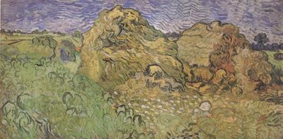 Vincent Van Gogh Field with Wheat Stacks (nn04)